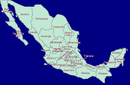 mapa de mexico